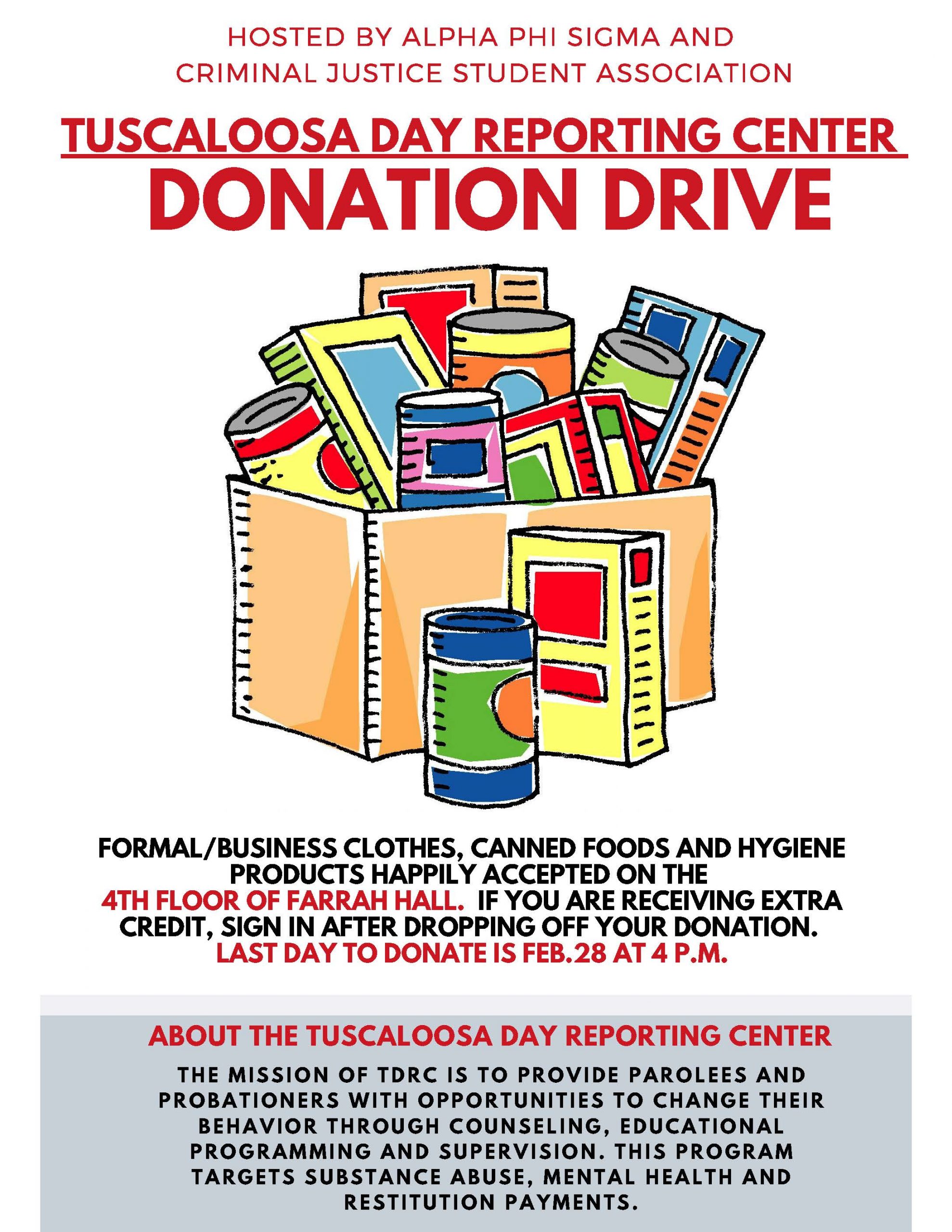 donation drive flyer
